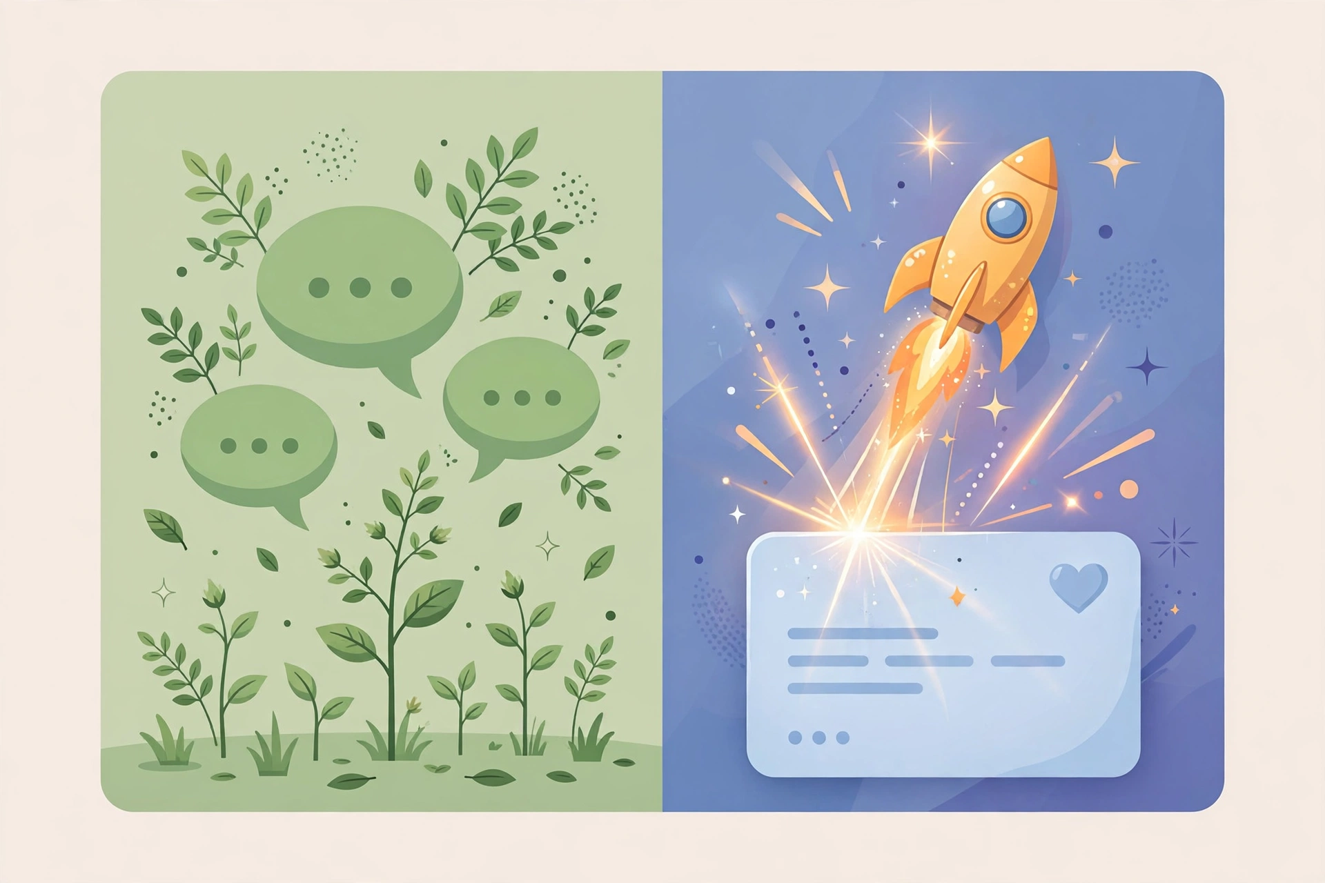 hybrid facebook organic reach strategy 2026 combining organic consistency with small ad boosts