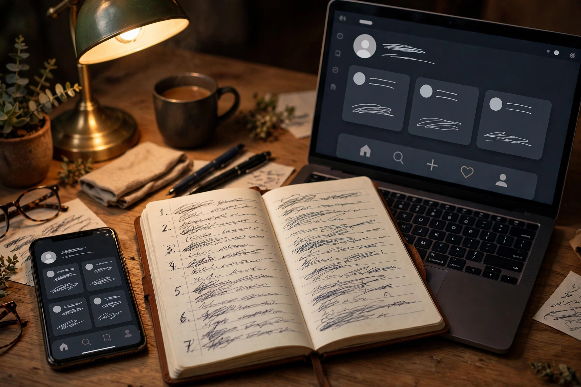 Thread-writing workspace for planning X threads that help small accounts grow