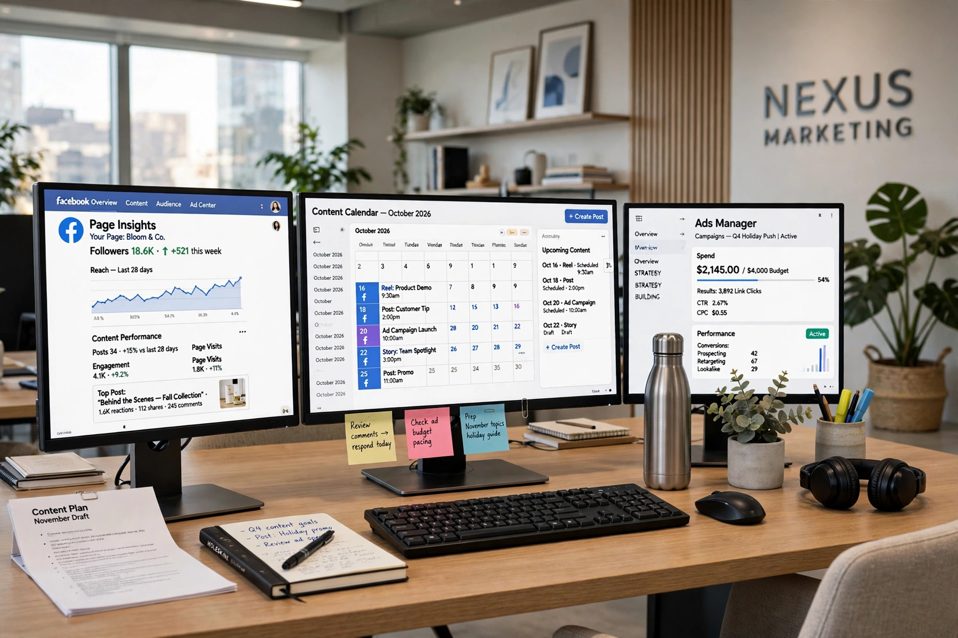 agency managing multiple facebook pages from one dashboard