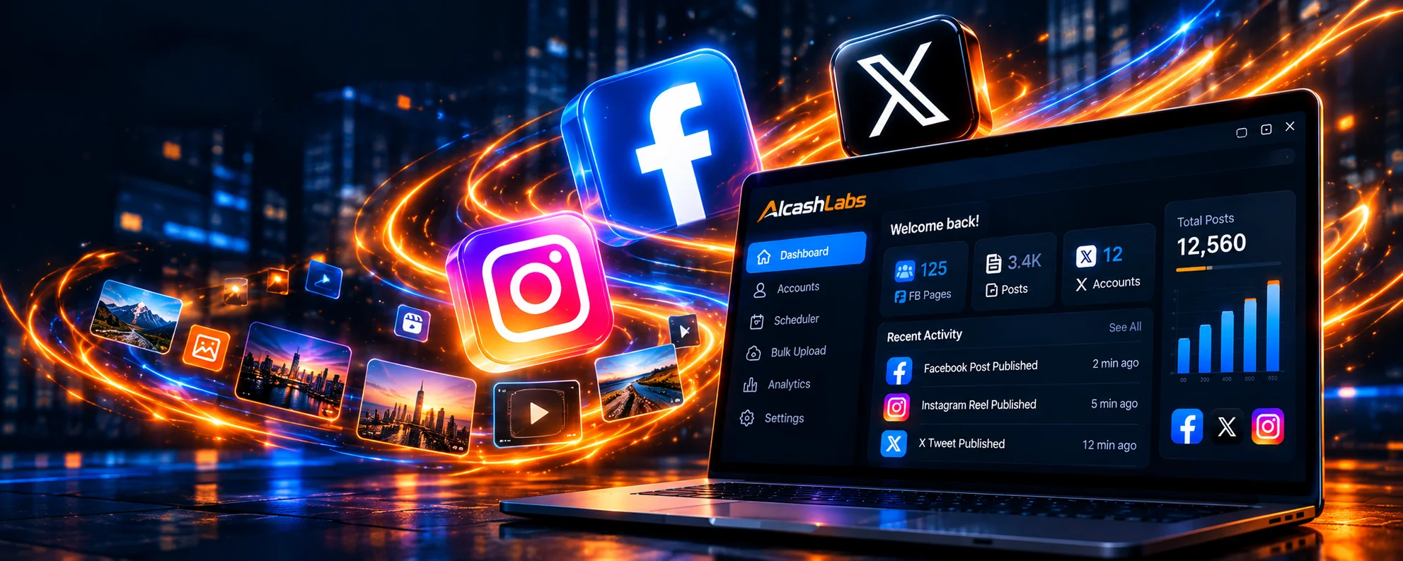 AlcashLabs &mdash; social media automation dashboard